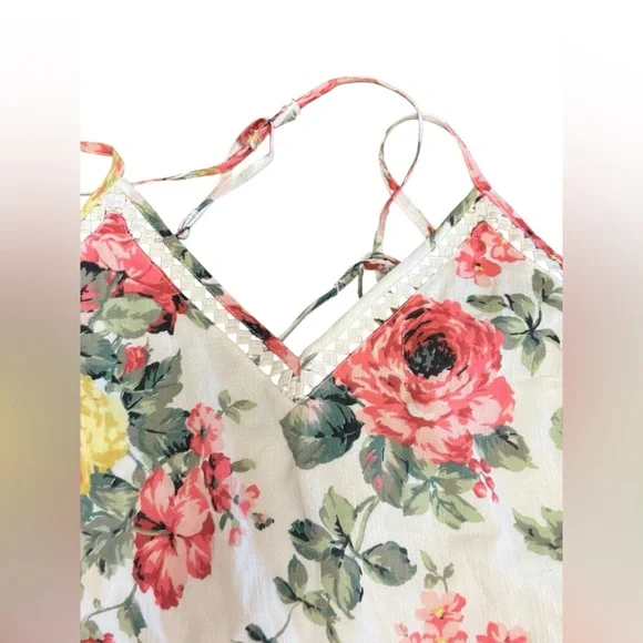 Abercrombie & Fitch Tie Waist Floral Dress NWT Size Small T - Picture 3 of 16